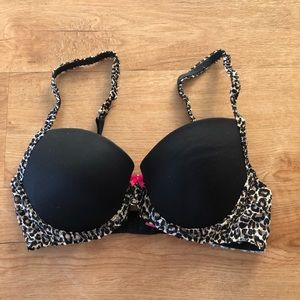 Pink Victoria's Secret Leopard Bra